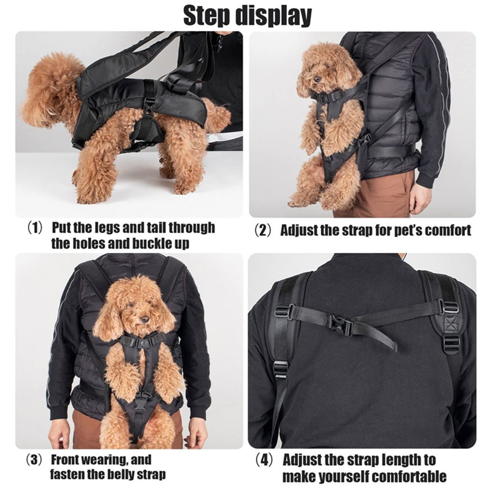 Dog Backpack Black - Merry Puppy