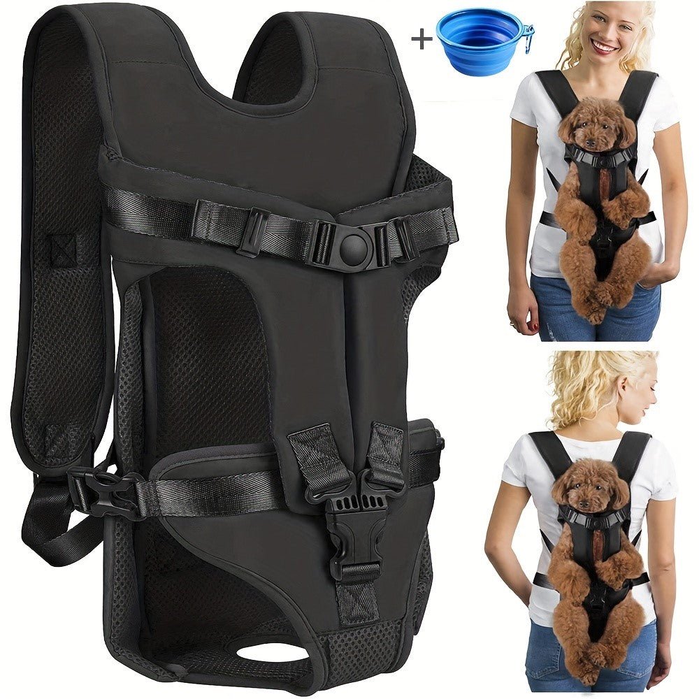 Dog Backpack Black - Merry Puppy