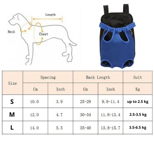 Dog Carrier Chest Backpack - Merry Puppy