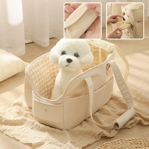 dog carrier bag view in