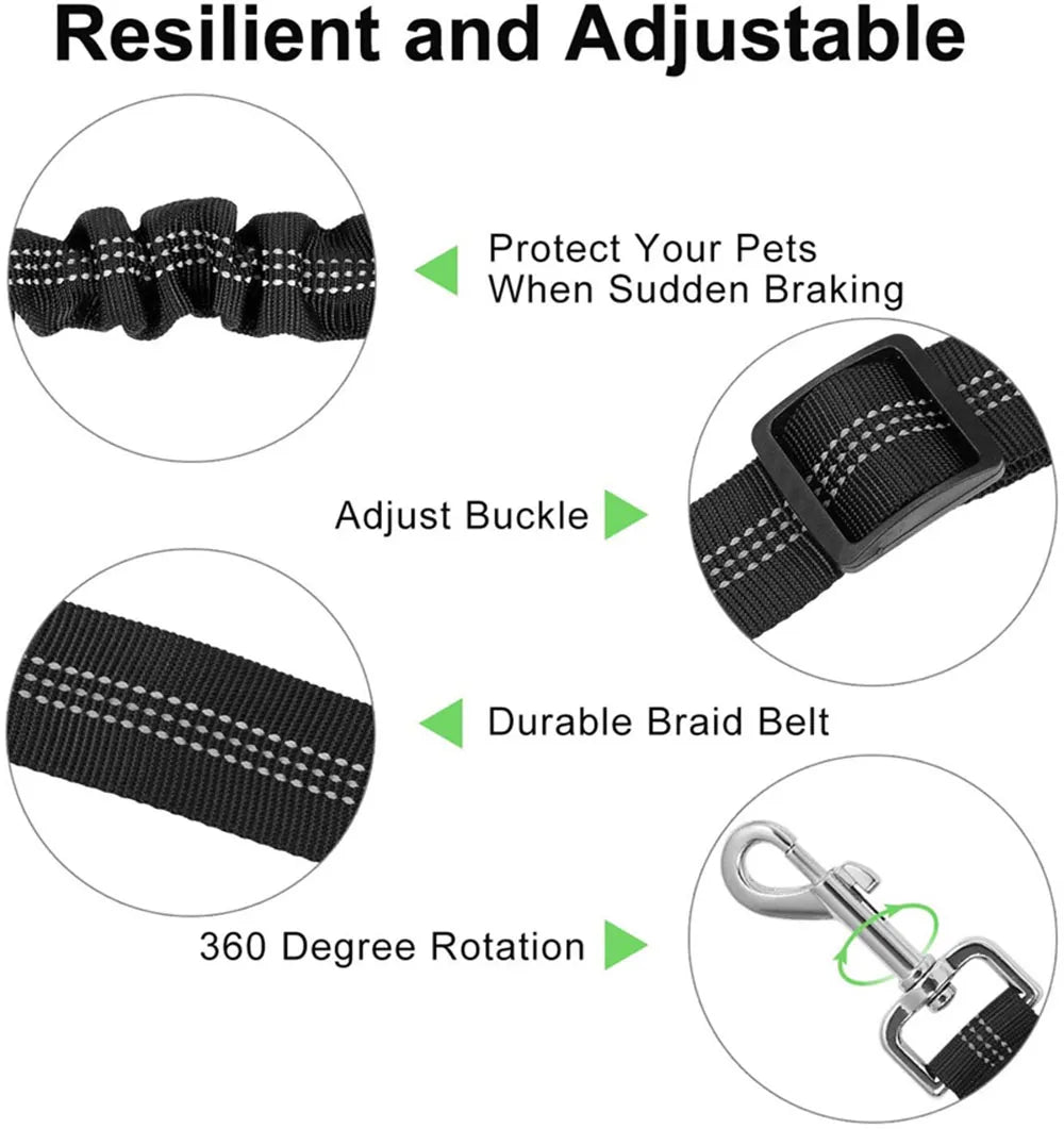 DOG LEASH/SAFETY BELT - Merry Puppy