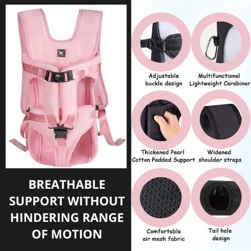 Dog Backpack Pink™ - Merry Puppy